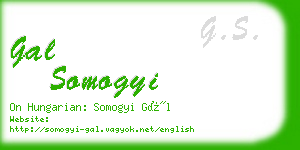 gal somogyi business card
